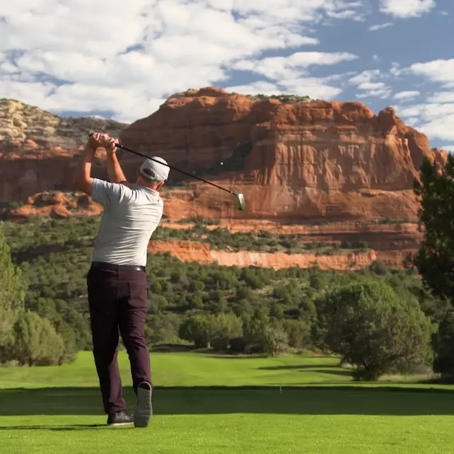 Tim Oyler Golfing